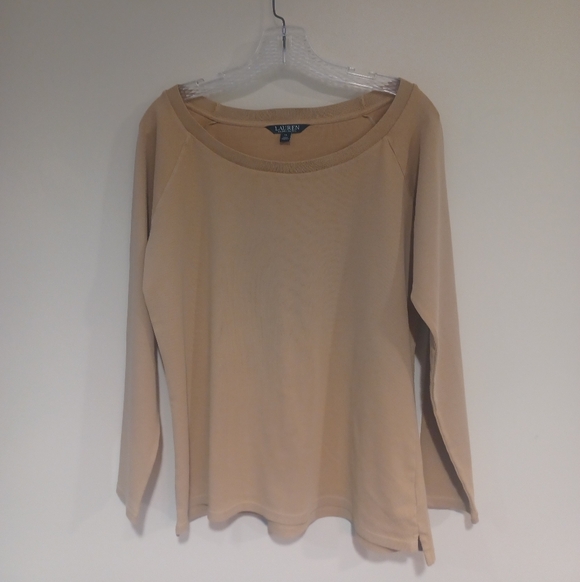 Ralph Lauren Tops - Ralph Lauren Beige Long Sleeve Top